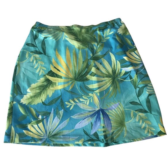 Vintage Y2K No Boundaries Skirt Small Floral Stretch Tropical Hawaiian Swim Surf - Picture 3 of 12